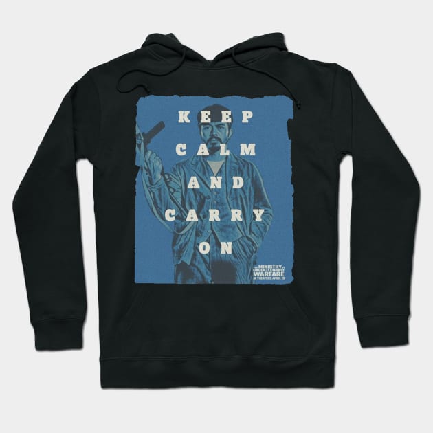 keep calm and carry on blue henry golding Hoodie by Super-TS